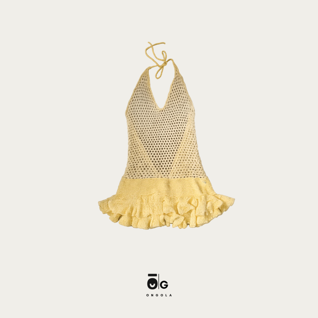 Robe crochetée à la main en 100% coton